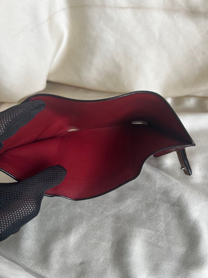 「最終値下げ」美品 ロエベ バーティカルウォレット スモール 折り財布