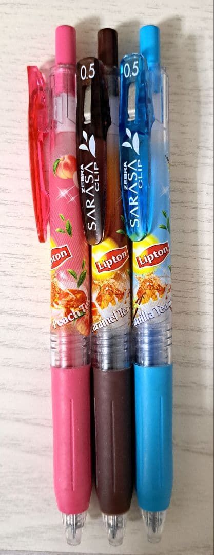 【レア】SARASA CLIP リプトンコラボ ボールペン3本セット