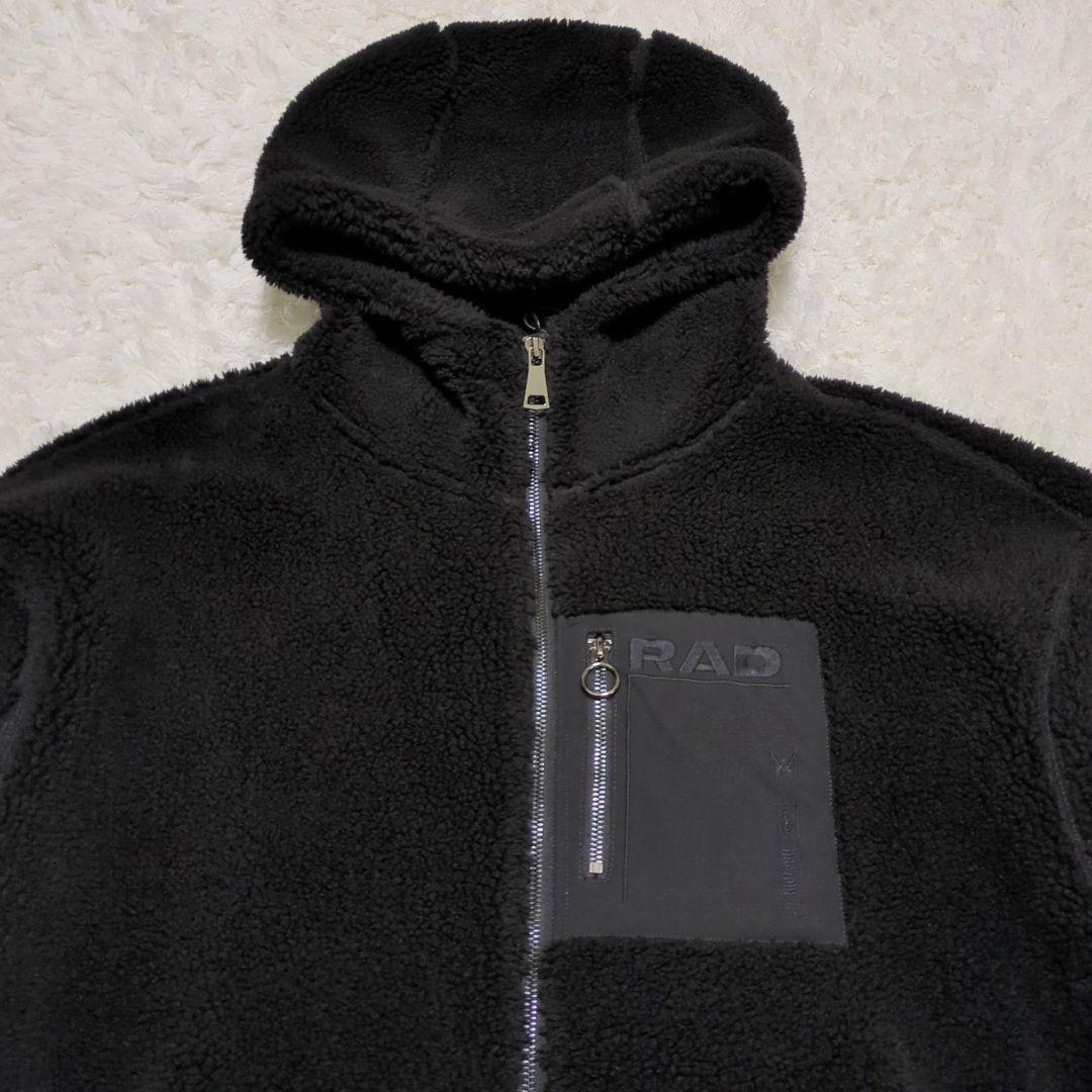RAD MARKET♦the GazettE ボアフリース パーカー 黒 L
