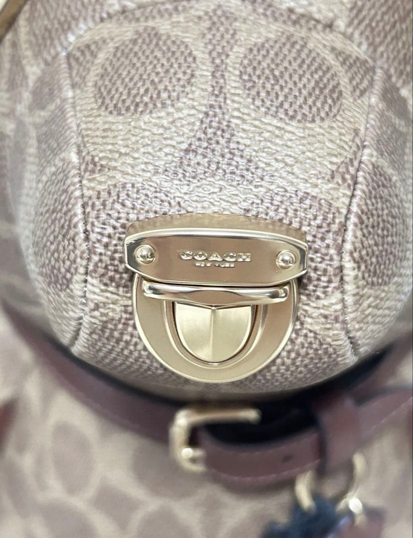 COACH コレクティブル ベア・シグネチャーキャンバス　ラージ