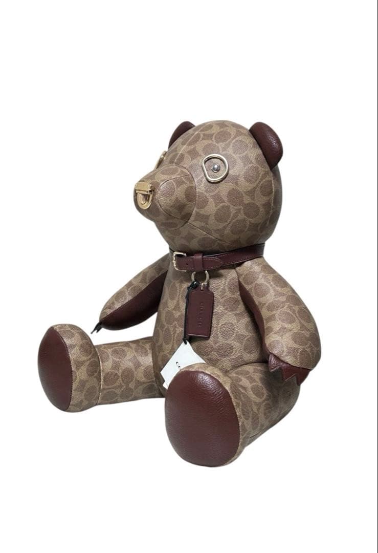 COACH コレクティブル ベア・シグネチャーキャンバス　ラージ