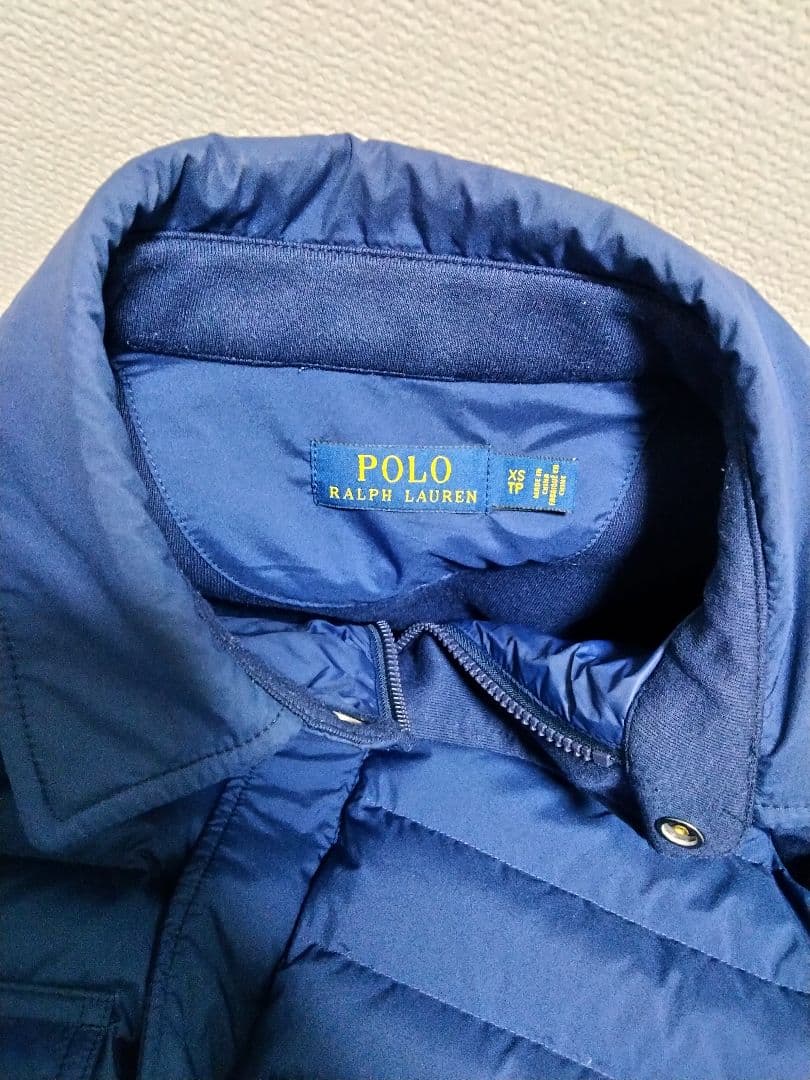 POLO ラルフローレン ハイブリッド ダウンブルゾン メンズXS ネイビー系