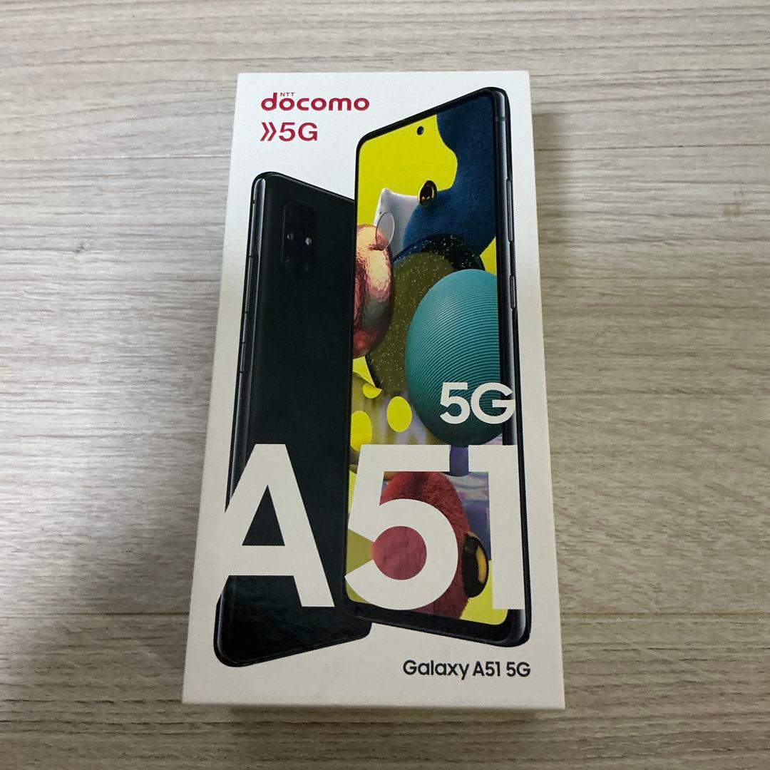 docomo Galaxy A51 5G ブラック　画面線キズ