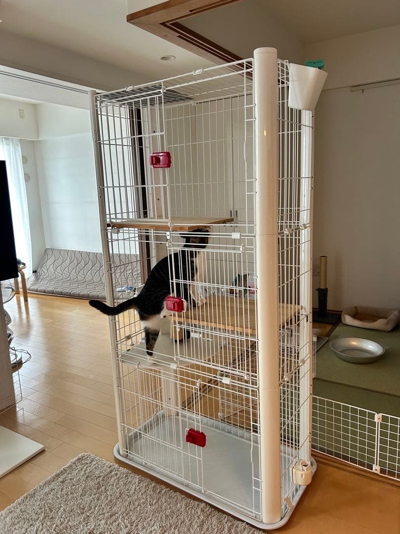 ホワイトキャットケージ 高さ160cm