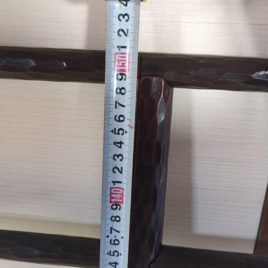 昭和レトロ 折りたたみ衣桁 鎌倉彫 木製 古民具 着物掛け ハンガーラック