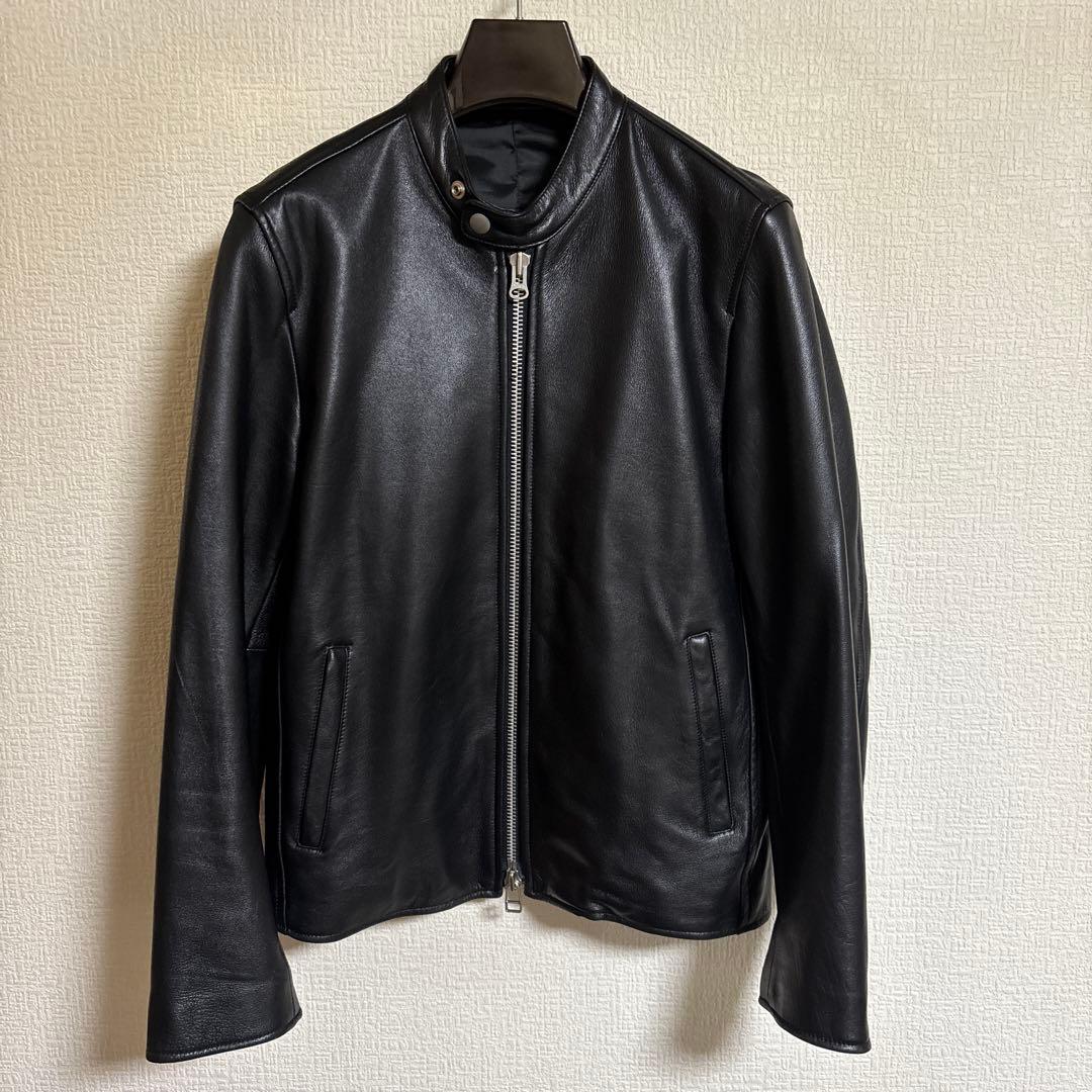 SHIPS ライダース 革ジャン ラムレザー