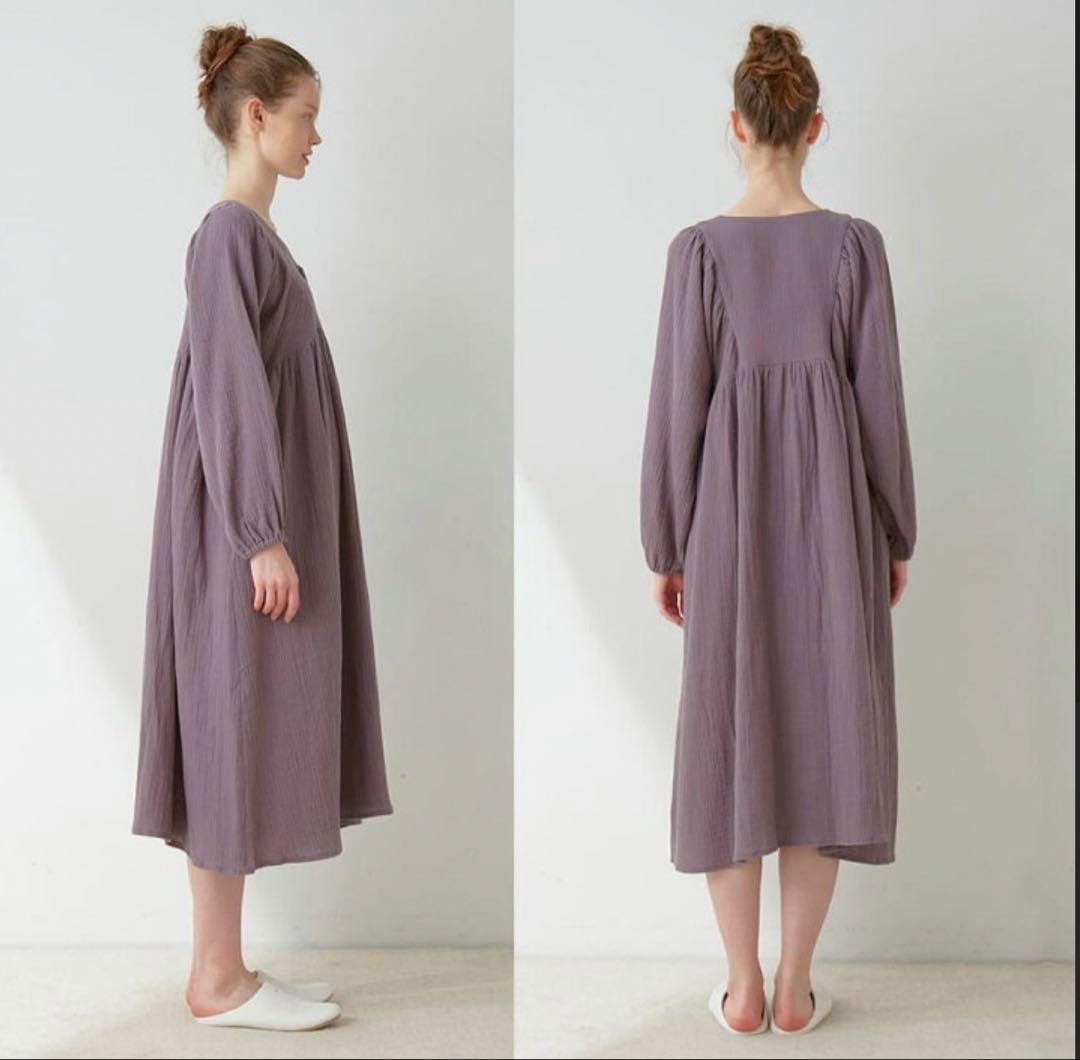 マタニティガーゼワンピース　ジェラートピケ