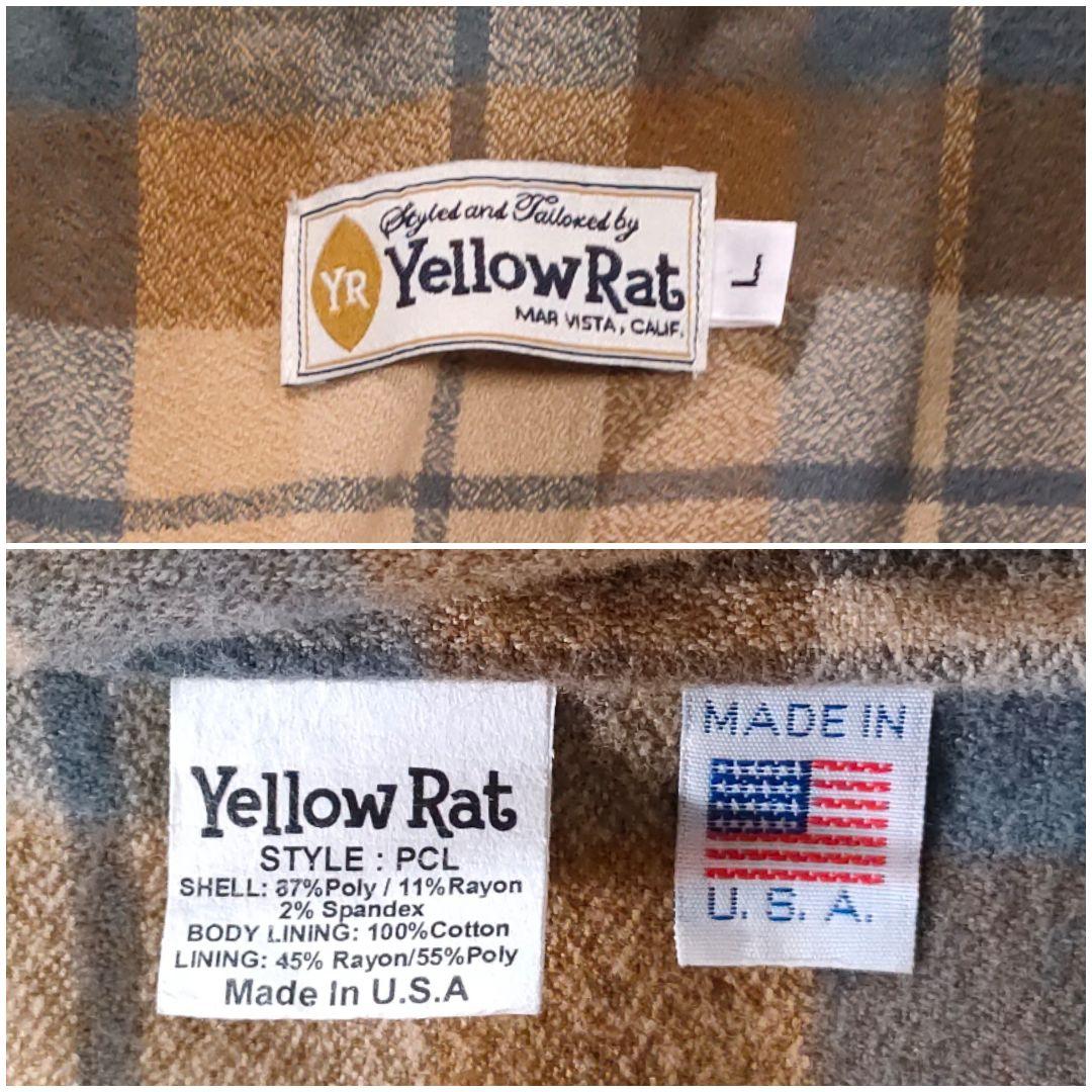 Yellow Rat　イエローラット　スタンドカラーロングコート　L