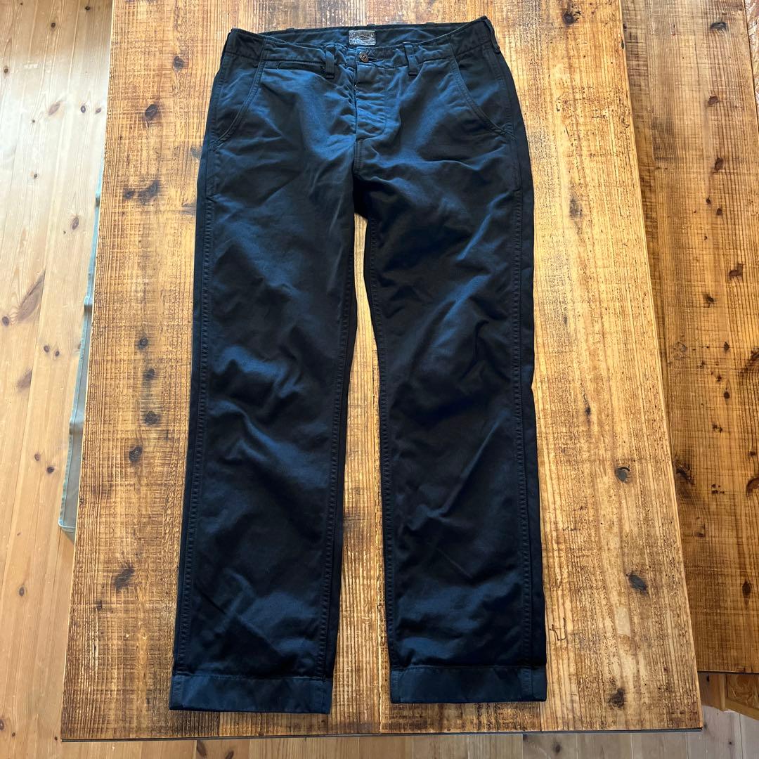 【新品同様】ザ　リアル　マッコイズ ブラック チノパン Mサイズ相当
