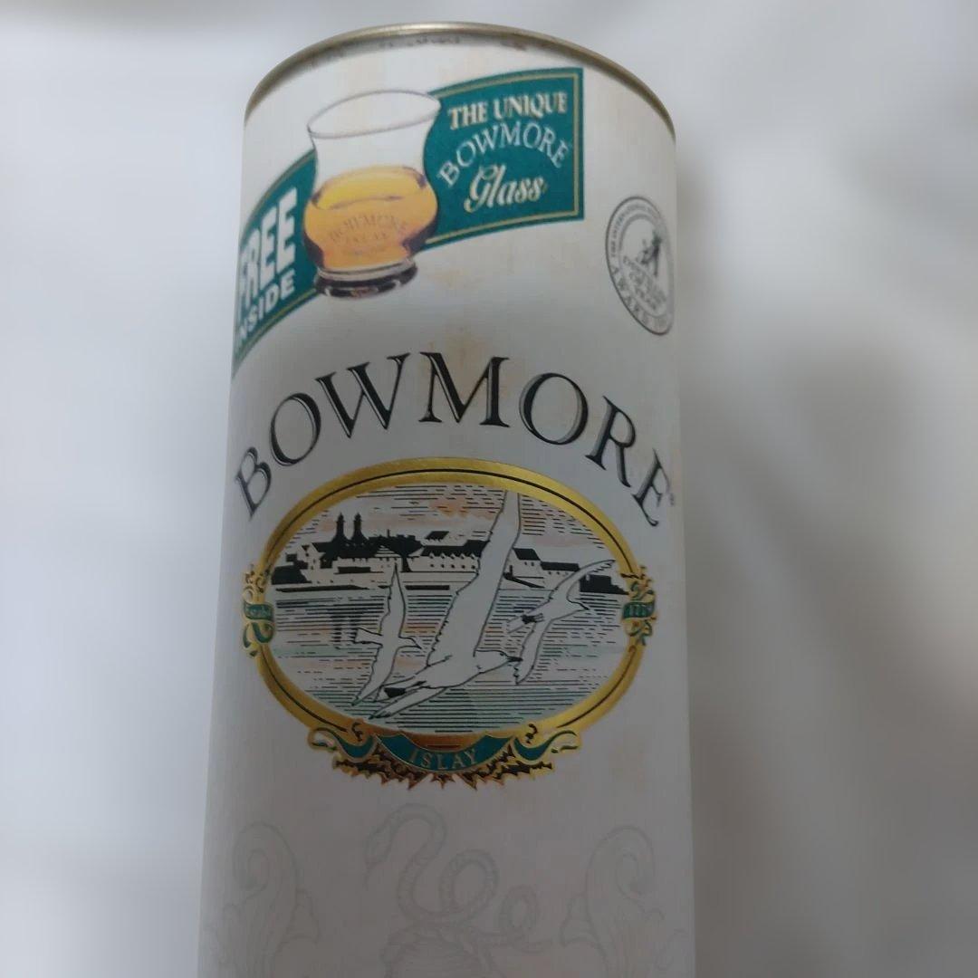 ボウモア　シングルモルトスコッチ　ウイスキー　12年　カモメラベル　グラス付き