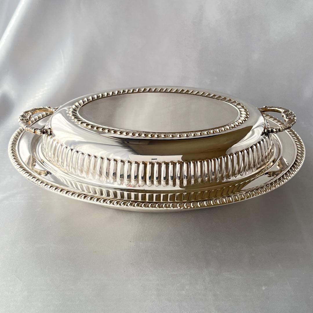 【英国】アントルメディッシュ / ビュッフェサーバー【シルバープレート】30cm