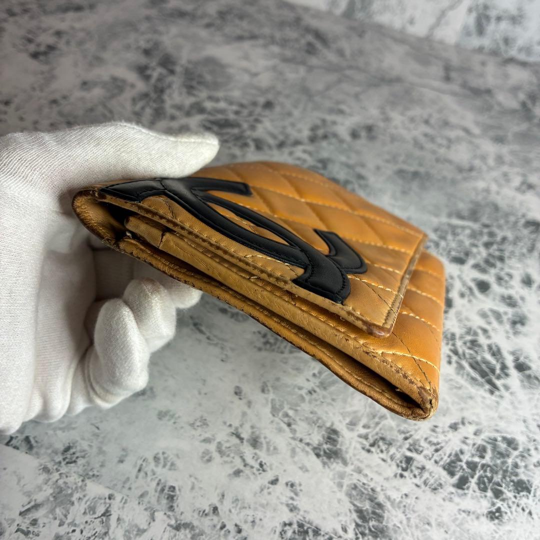 ✨CHANEL✨　シャネル　折り財布　カンボンライン　ケース　カードケース