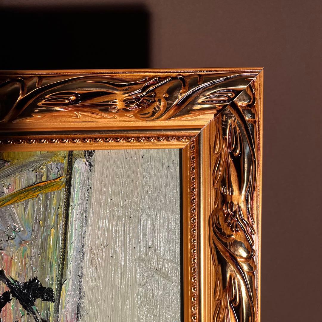 ★真作★ 旭日嘎(シゴラカ) 無題 油絵 貴重作品