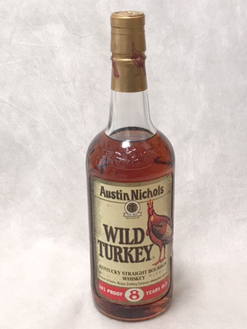 レアWILDTURKEY ワイルドターキー バーボンウイスキー 8年  旧ラベル
