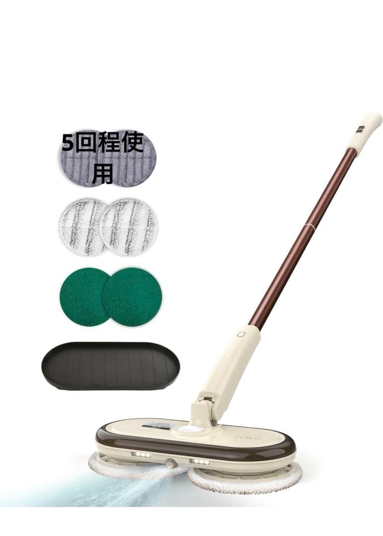 GOBOT 電動モップ コードレス電動回転モップクリーナー