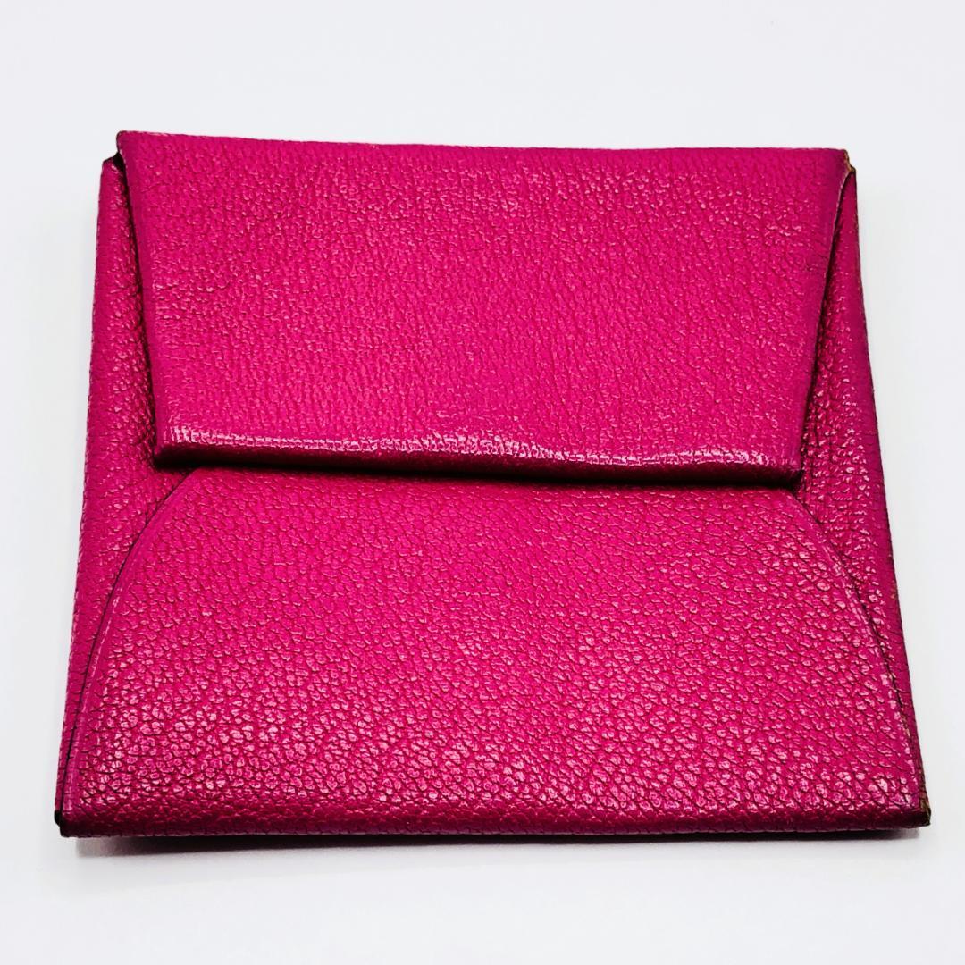 HERMES エルメス バスティア シェーブル ケース □K刻印 美品