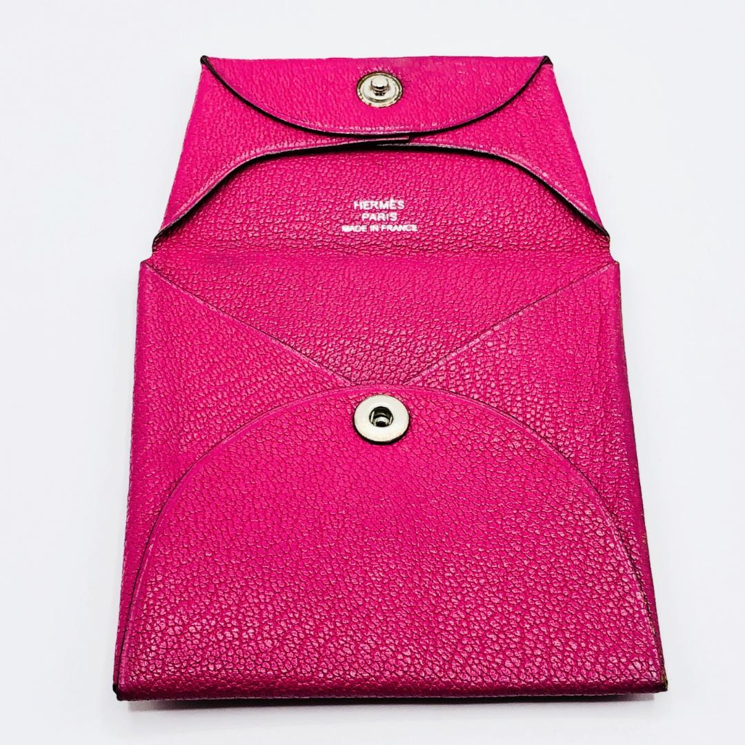 HERMES エルメス バスティア シェーブル ケース □K刻印 美品