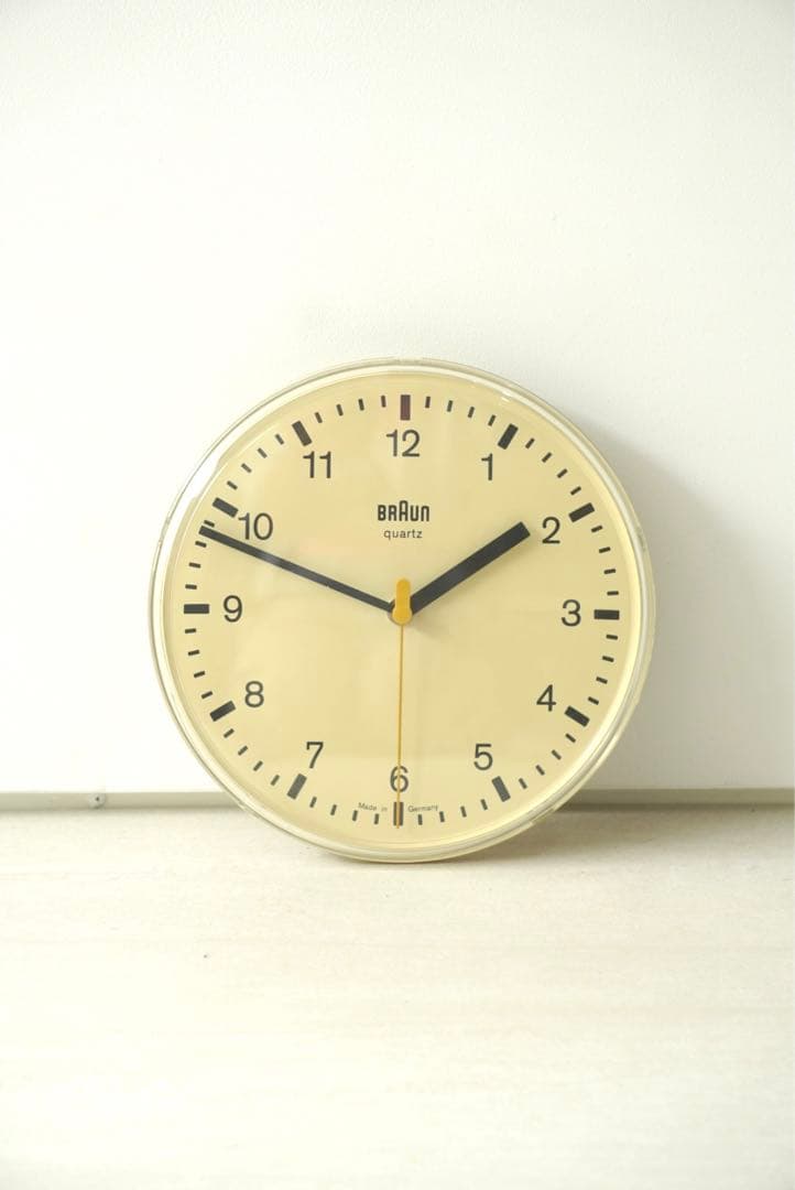 時間ズレなし。希少品BRAUN アナログ時計 Dieter Ramsヴィンテージ