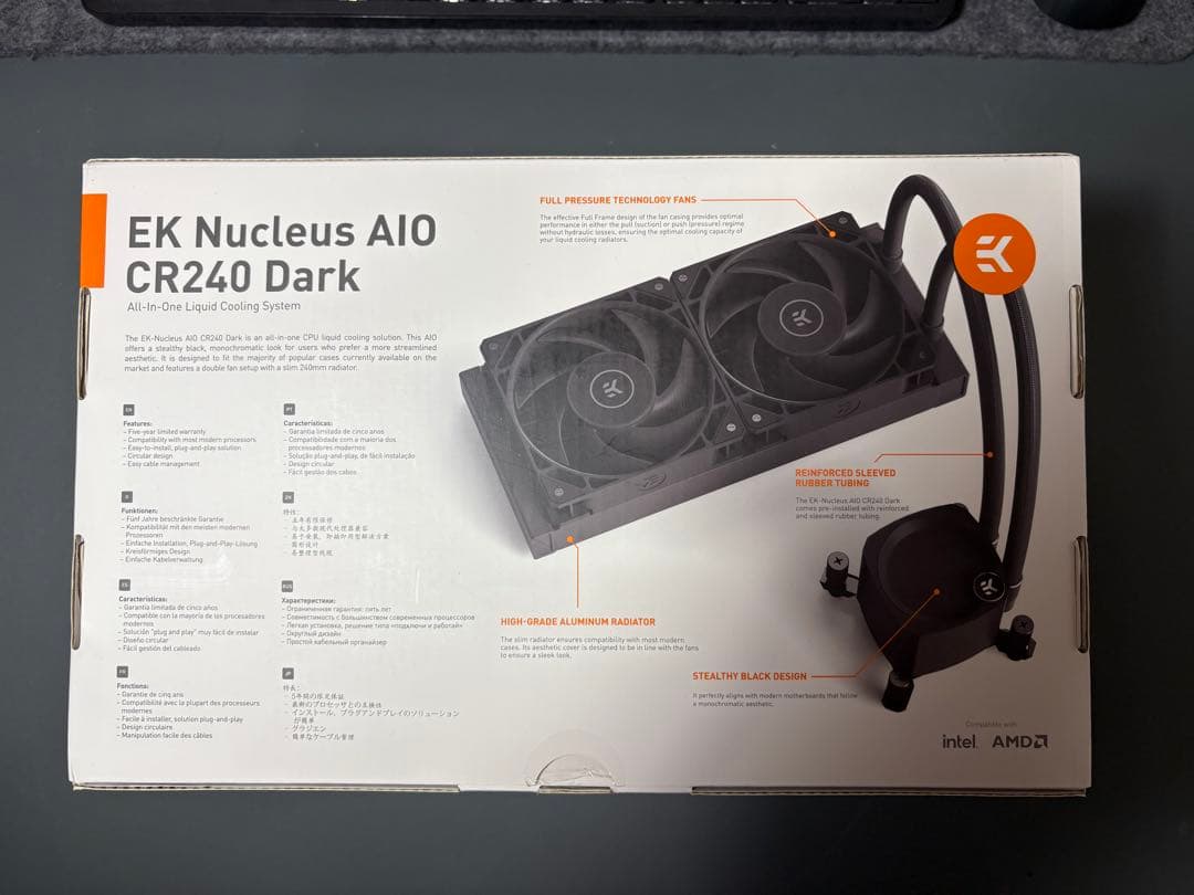 簡易水冷　EKWB Nucleus AIO CR240 Dark