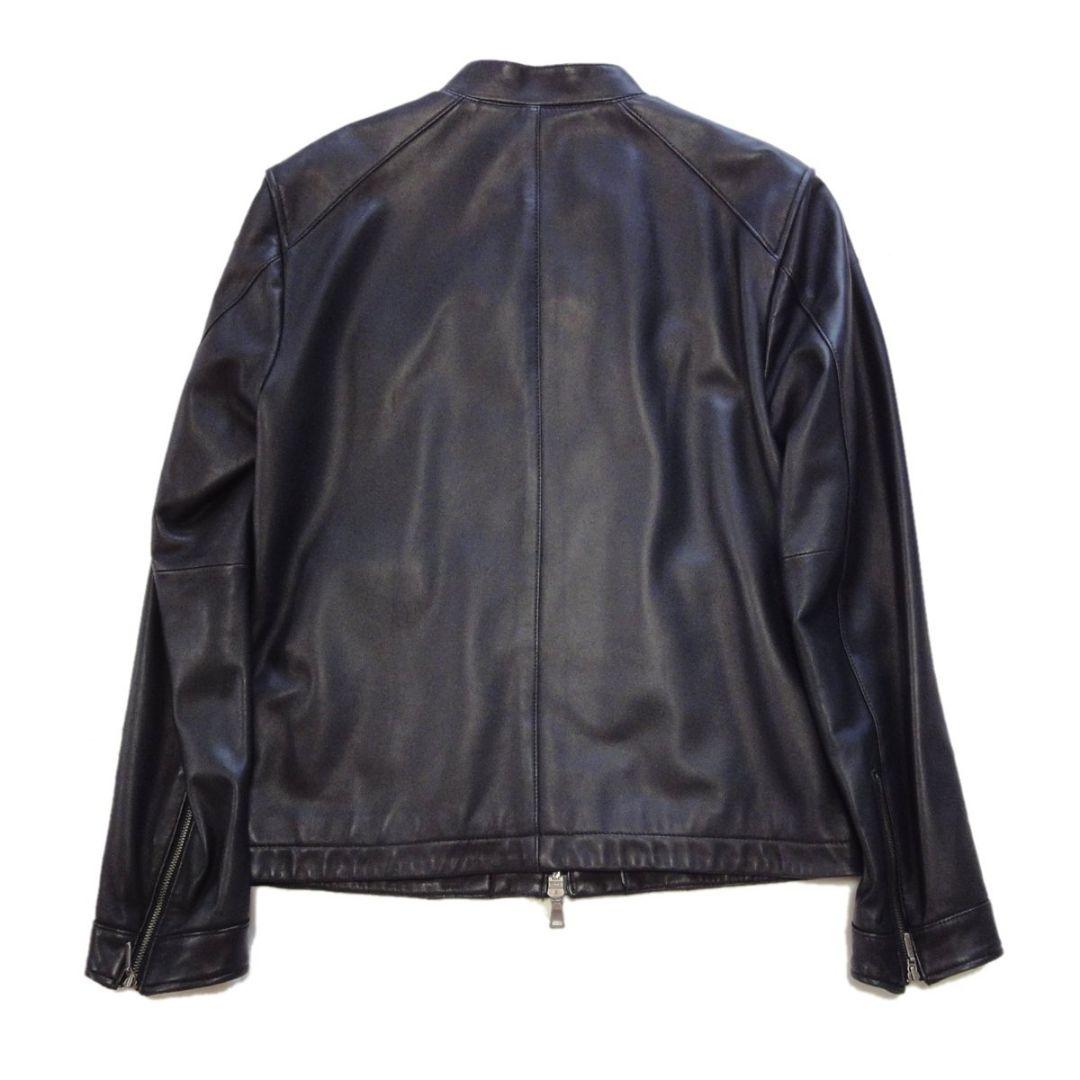 【美品】 BURBERRY BLACK LABEL 羊革レザー ライダースJKT