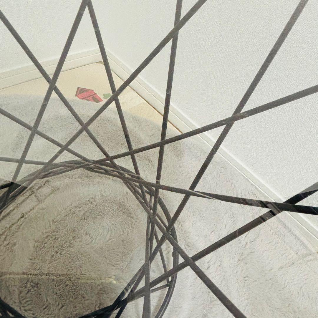 Francfranc サイドテーブル マーリア ブラック 円形 家具　50cm