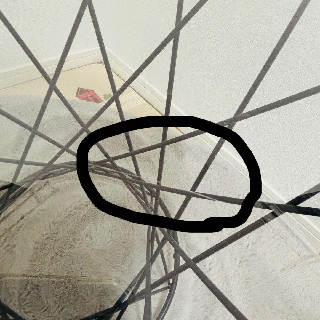 Francfranc サイドテーブル マーリア ブラック 円形 家具　50cm