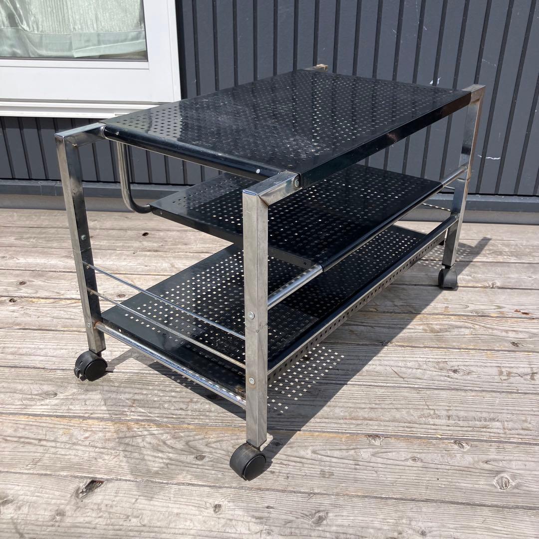 昭和レトロ インダストリアル スチール製テレビボード テレビ台 サイドテーブル