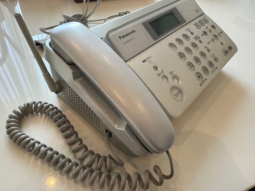 希少/美品)Panasonic KX-PW211-S 電話機 感熱紙FAX 親機