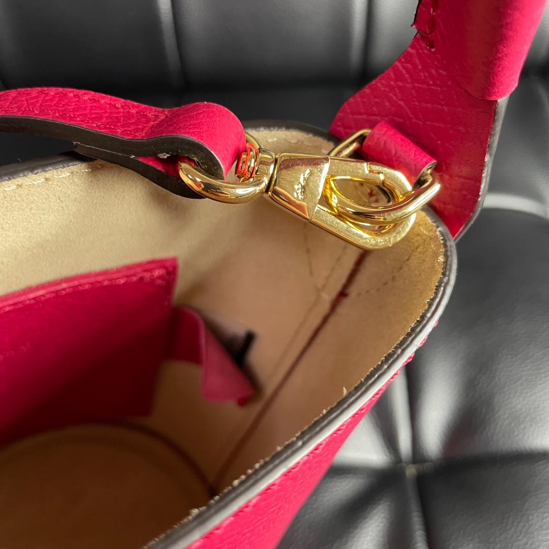 A10美品✨ロンシャン エピュレ 2WAY ショルダーバッグ レザー ピンク系