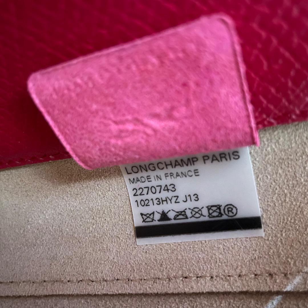 A10美品✨ロンシャン エピュレ 2WAY ショルダーバッグ レザー ピンク系