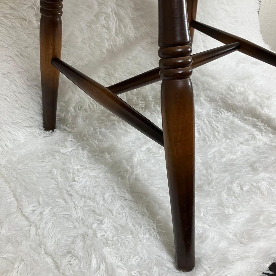 飛騨産業　キツツキ　ウィンザーチェア　2脚セット　ダイニング　クラシック　茶色