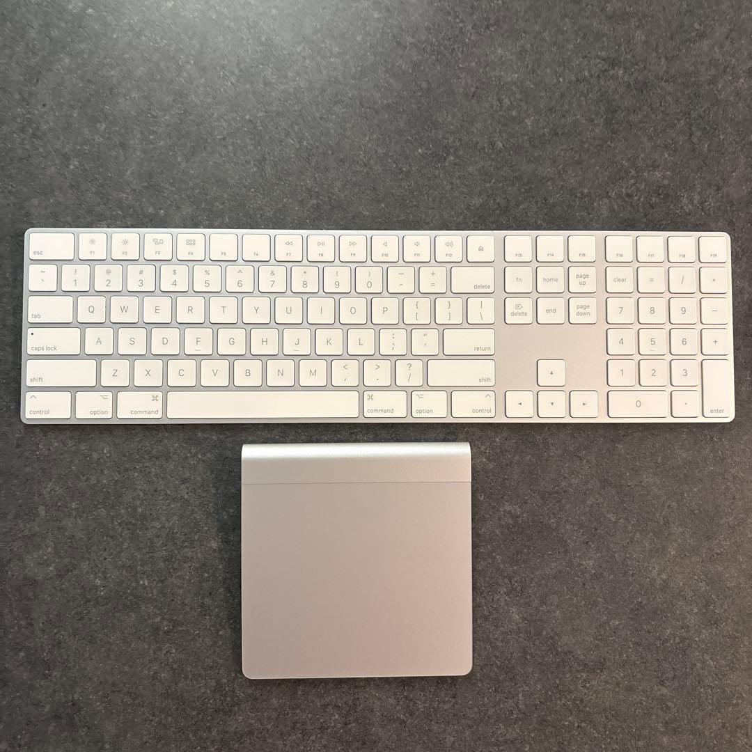 Apple Keyboard (US)ホワイトキー Trackpadセット