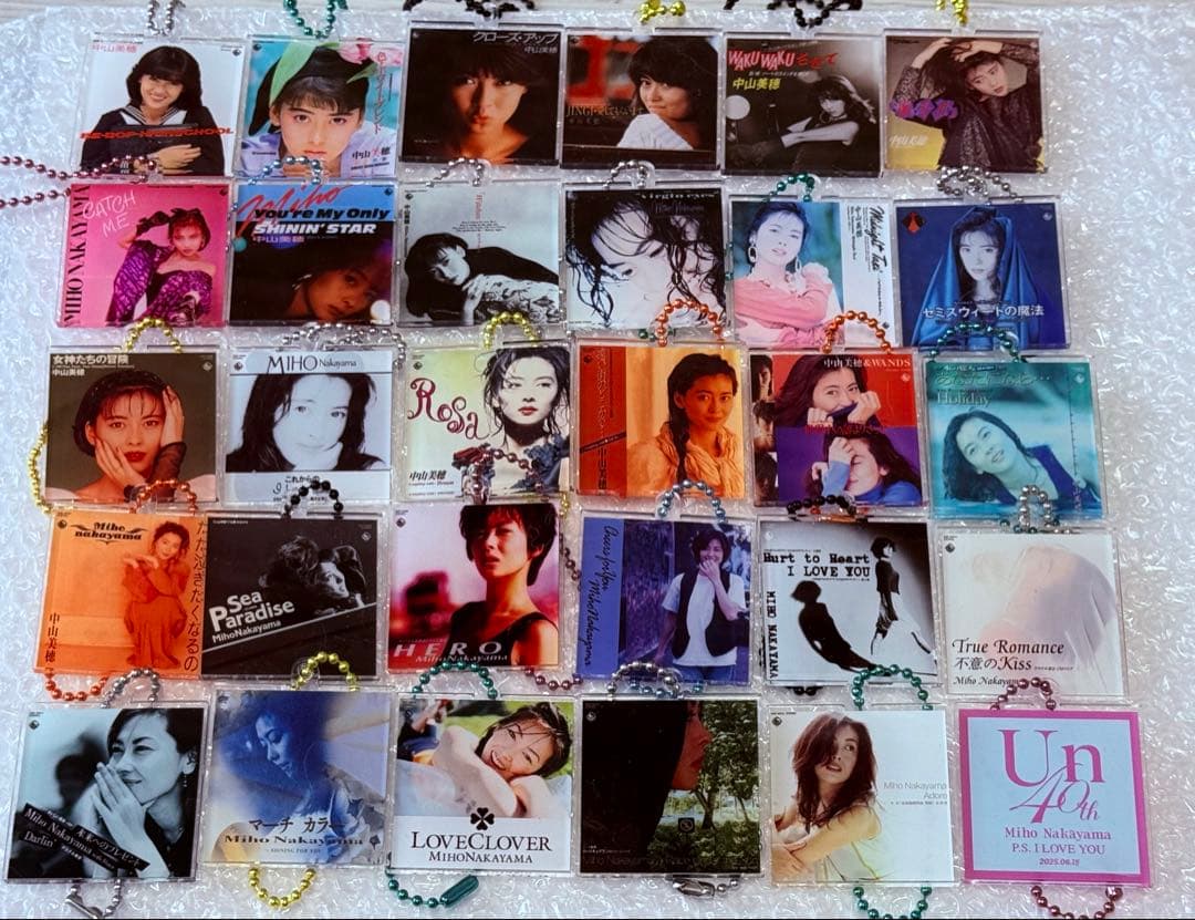 中山美穂シングルジャケットアクリルキーホルダー30個セット