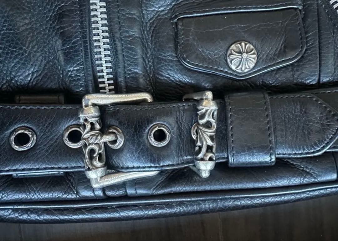 CHROMEHEARTS JJディーン スモール レザーライダースハンドバッグ