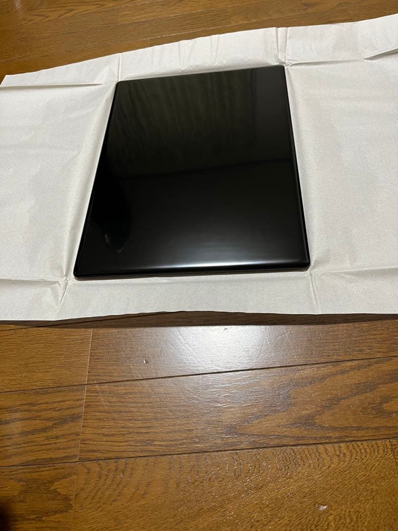 茶道具　黒塗敷3枚セット