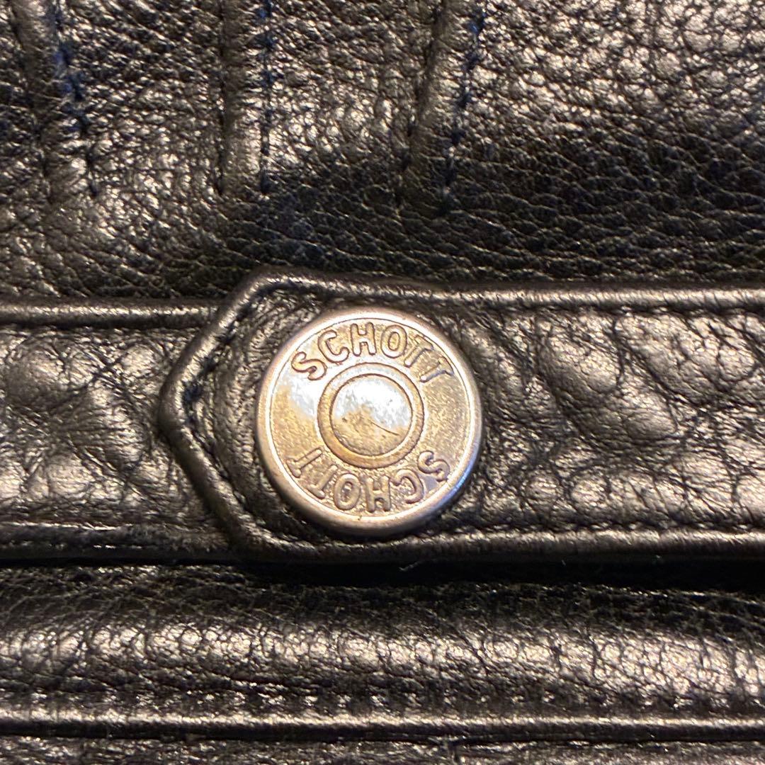 【極暖】SCHOTT ボア レザー グローブ Lサイズ ブラック ガントレット