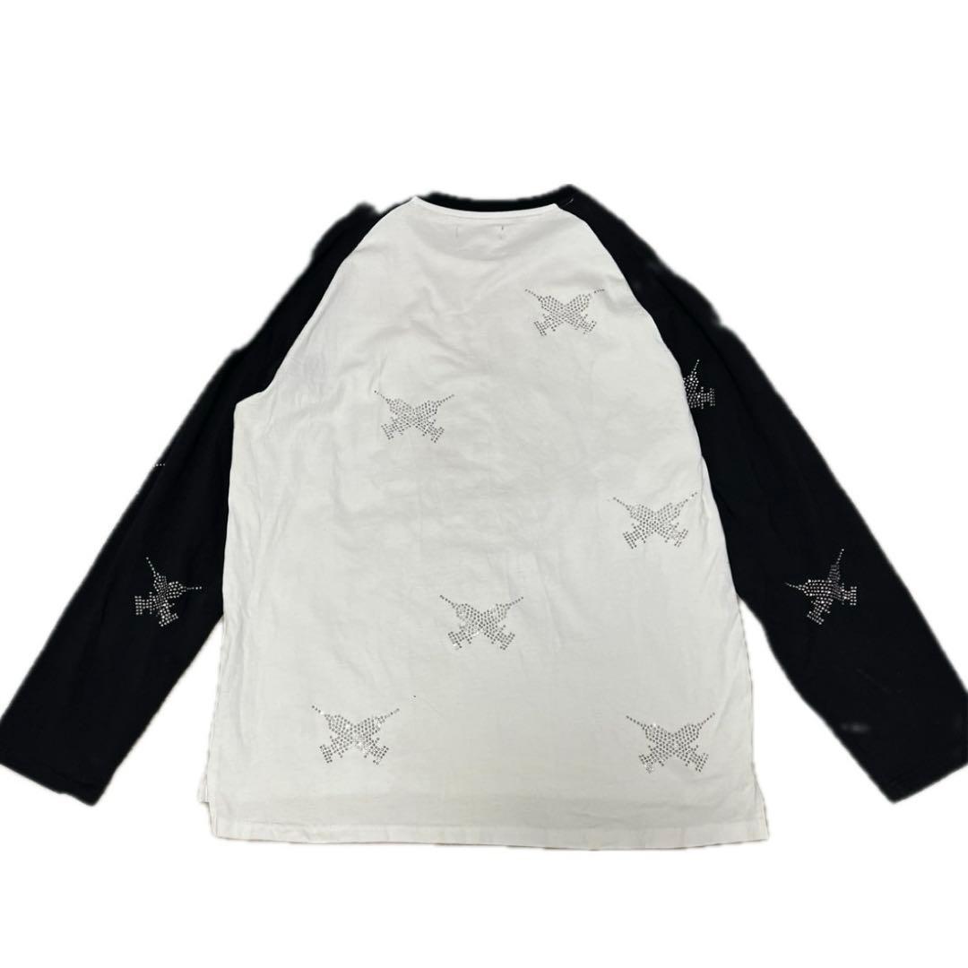 GALFY ピカピカ注射器ラグランロングスリーブTシャツ y2k 平成ギャル