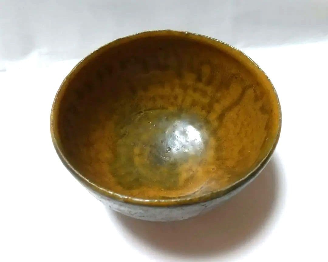 西岡小十 黒唐津茶碗 窯変 共箱 共布 未使用品