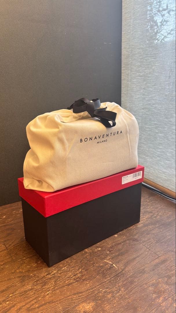 【未使用】本革ポーチ　BONAVENTURA ボナベンチュラ BPOT3 BK