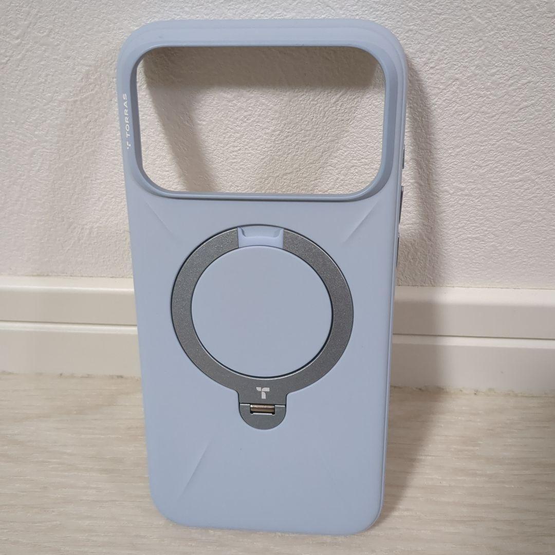 【未使用品】TORRASスタンドケース　iPhone17ProMaxライトブルー