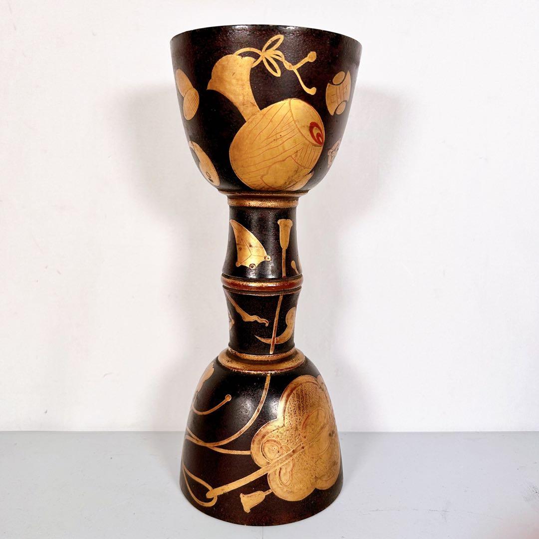 【希少】時代和楽器　蒔絵神器紋 鼓太鼓　和太鼓　小鼓　太鼓　蒔絵鼓　伝統芸能