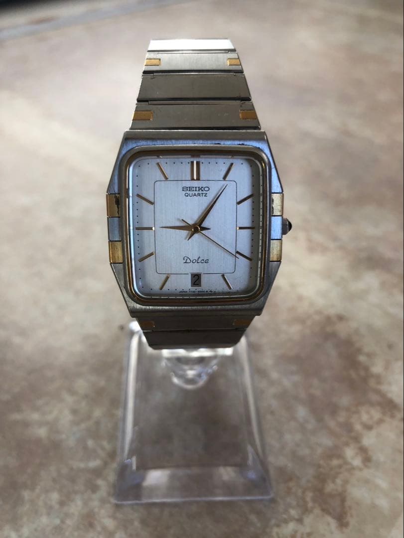 動作品　SEIKO Dolce クォーツ腕時計 シルバー/ゴールド