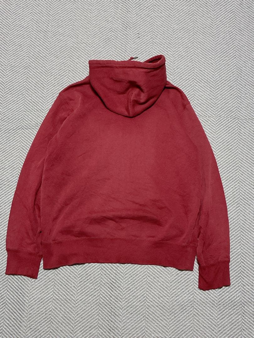 00's OLDNIKE ジップパーカー レッド テック 美品 刺繍 人気色