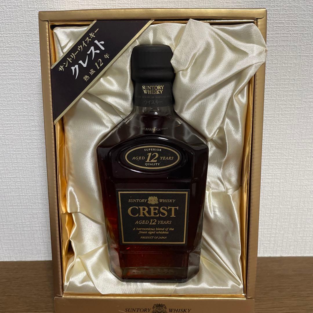 古酒　サントリー　ウイスキー　クレスト　12年　未開栓