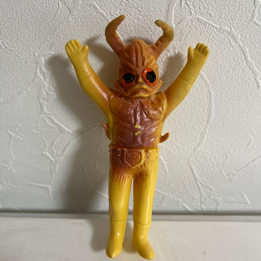 ⚠️貴重・当時物　仮面ライダー　地獄サンダー　ミニソフビ　昭和レトロ　旧バンダイ