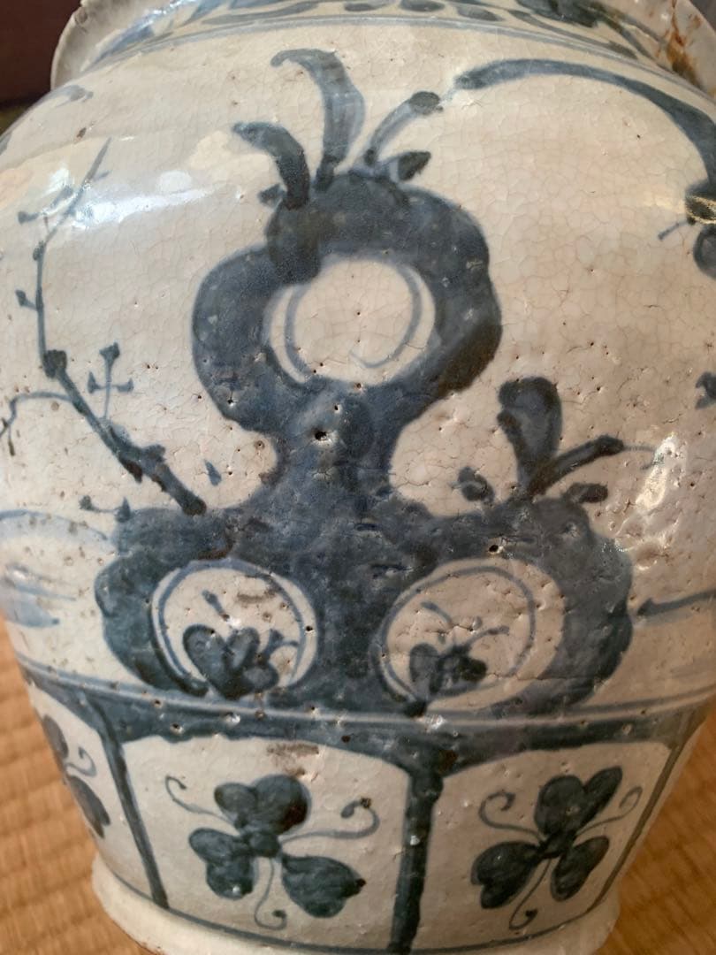 中国明時代早期染付大缶