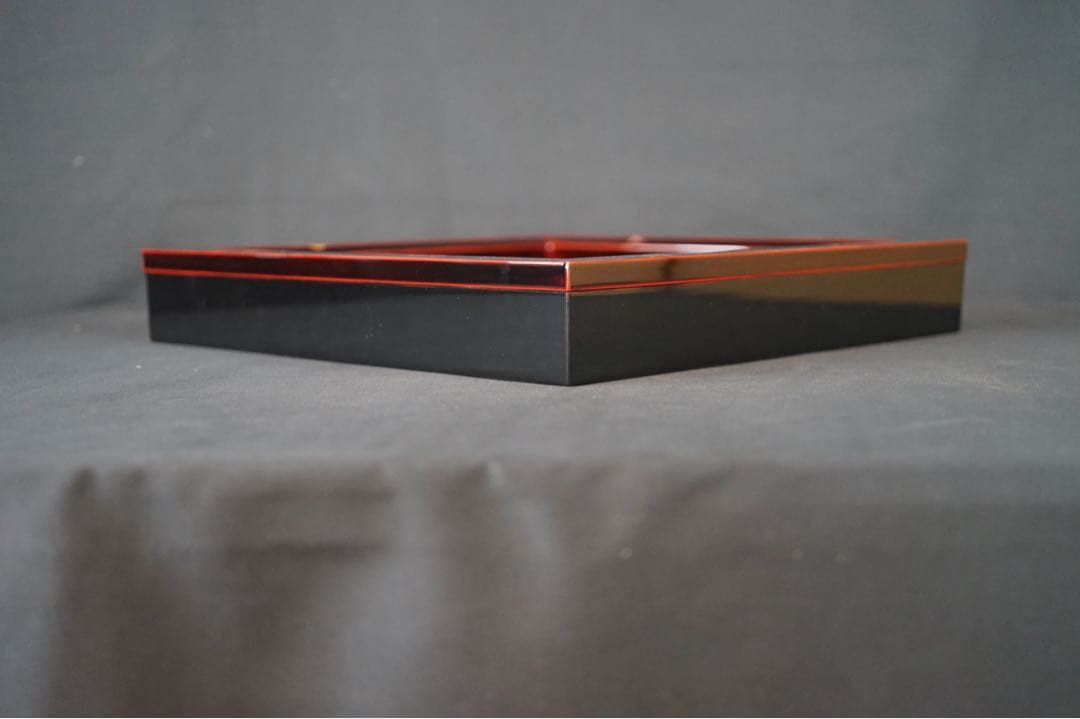 一后一兆 作 輪島塗 宝尽くし蒔絵 溜塗 炉縁 共箱 栞付 茶道具 保証品