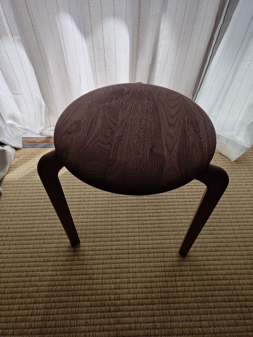 DENTO LISCIO スツール　木製　ウォールナット