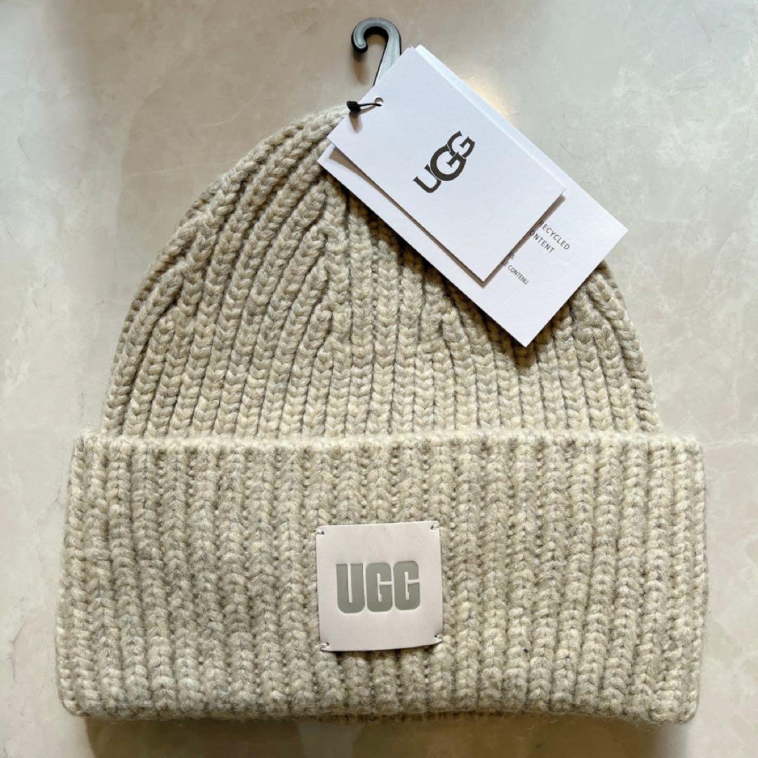 新品未使用 UGG ニット帽 グレー