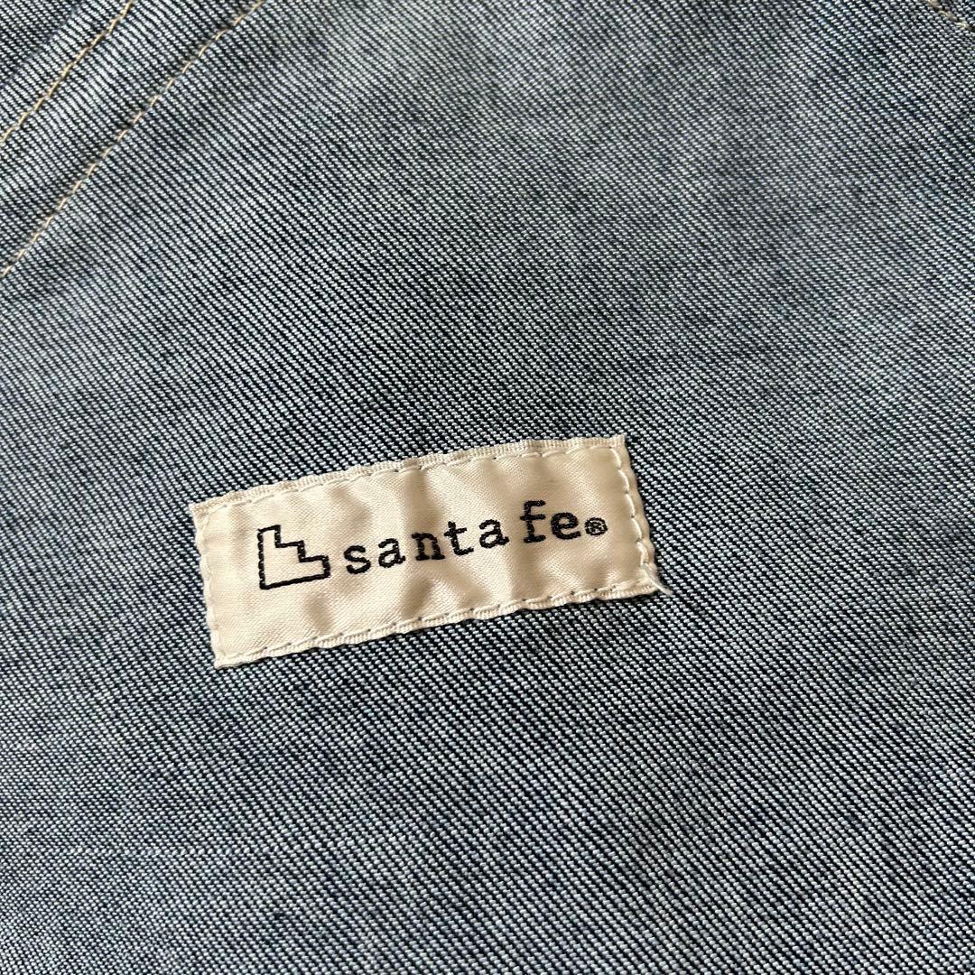 【美品】 サンタフェ Santafe デニムジャケット ポケットロゴ XL相当